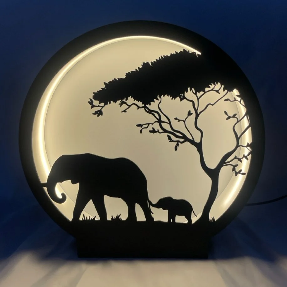 Afrika Safari Ledli Dekor