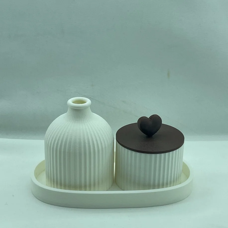 Kalp Detaylı Dekor Seti