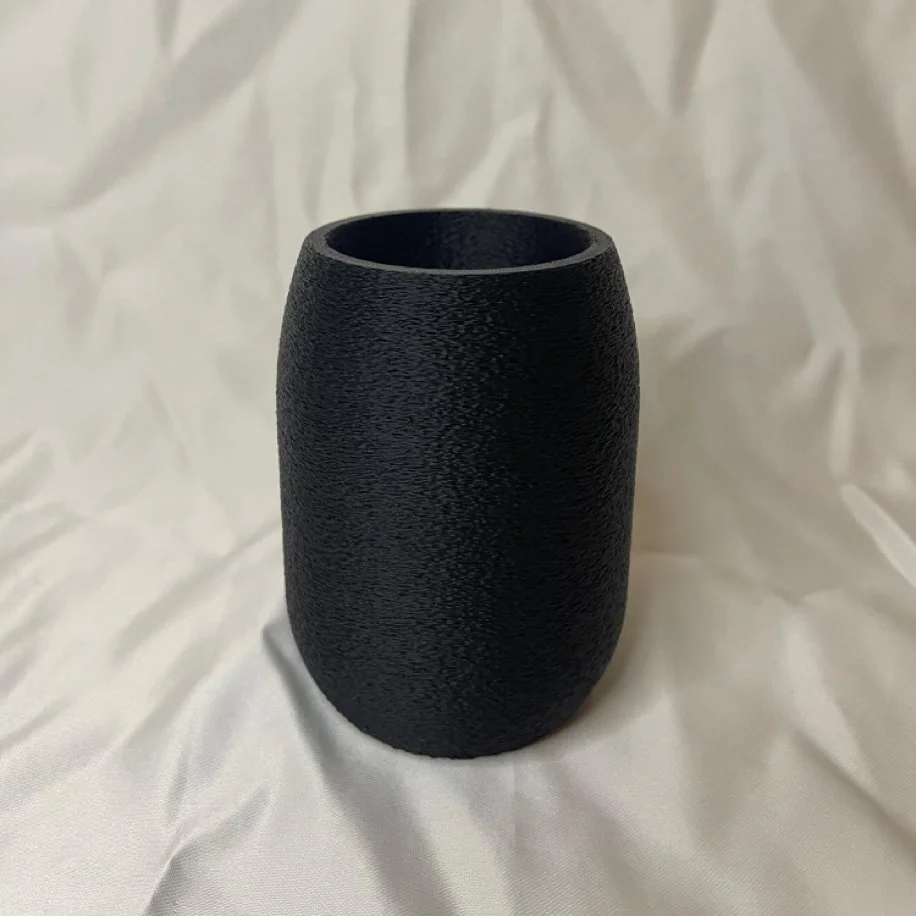 Mono Barrel  Mat Siyah Vazo